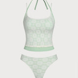 Hele Roheline – Elegantne pits tankini komplekt
