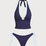Sinine – Elegantne tankini komplekt
