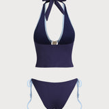 Sinine – Elegantne tankini komplekt