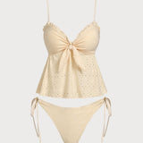 Kollane – Stiilne keerdtankini komplekt