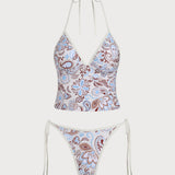 Khaki – Stiilne tankini komplekt