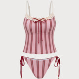 Roosa Prindiga Rüsel – Stiilne tankini komplekt