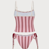 Roosa Prindiga Rüsel – Stiilne tankini komplekt