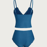 Sinine Ribaga – Elegantne tankini komplekt