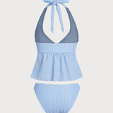 Sinine – Elegantne tankini komplekt