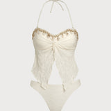 Off White – Elegantne tankini komplekt