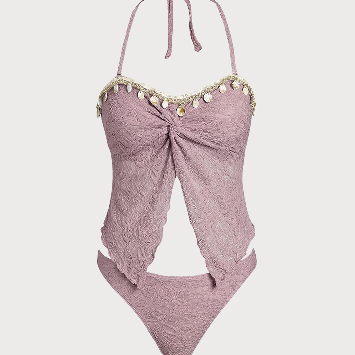 Off White – Elegantne tankini komplekt