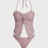 Off White – Elegantne tankini komplekt