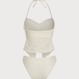 Off White – Elegantne tankini komplekt
