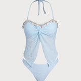 Off White – Elegantne tankini komplekt