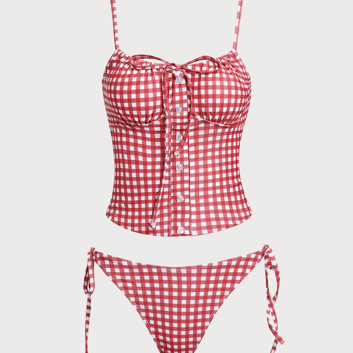 Punane Vintage – Stiilne tankini komplekt