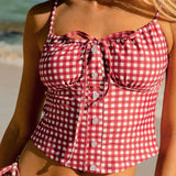 Punane Vintage – Stiilne tankini komplekt