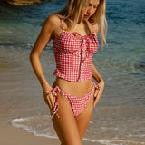 Punane Vintage – Stiilne tankini komplekt
