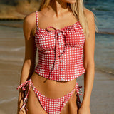 Punane Vintage – Stiilne tankini komplekt