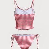 Punane Vintage – Stiilne tankini komplekt