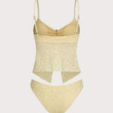 Kirsijacquard – Elegantne tankini komplekt