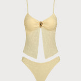 Kirsijacquard – Elegantne tankini komplekt