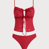 Roosa Punane – Elegantne tankini komplekt