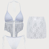 Valge – Elegantne tankini komplekt