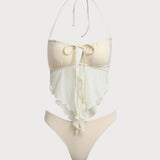 Off White – Elegantne tankini komplekt