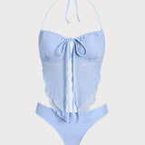 Sinine – Elegantne tankini komplekt