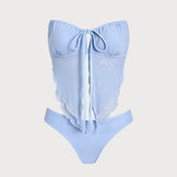 Off White – Elegantne tankini komplekt