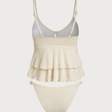 Off White – Mitme kihiga A-line tankini komplekt