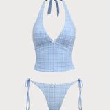 Sinine – Elegantne tankini komplekt