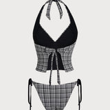 Sinine – Elegantne tankini komplekt