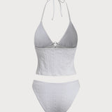 Valge – Õhuline tankini komplekt