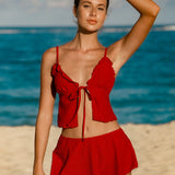 Veinipunane – Elegantne tankini komplekt