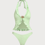 Hele Roheline – Elegantne tankini komplekt