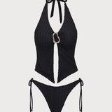 Must Jacquardi – Stiilne tankini komplekt
