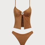 Pruun – Elegantne tankini komplekt