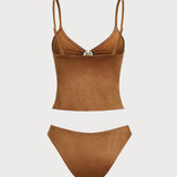Pruun – Elegantne tankini komplekt