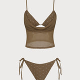 Kohvi Polka – Stiilne tankini komplekt