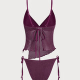 Veini Punane – Sädelev tankini komplekt