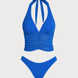 Sinine – Sädelev tankini komplekt