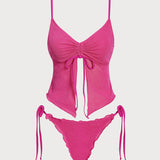 Sinine Lurex – Elegantne tankini komplekt