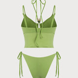Roheline – Elegantne tankini komplekt