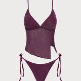Veini Punane – Sädelev tankini komplekt