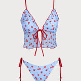 Hele Sinine – Elegantne kolmene tankini komplekt
