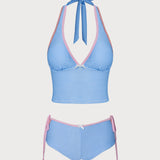 Sinine Sõlmeline – Elegantne tankini komplekt