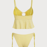 Kollane O-Rõnga – Stiilne tankini komplekt