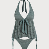 Türkiissinine – Elegantne tankini komplekt