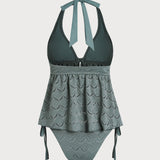 Türkiissinine – Elegantne tankini komplekt