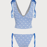 Sinine – Elegantne tankini komplekt