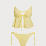 Kollane O-Rõnga – Stiilne tankini komplekt