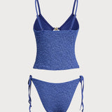 Sinine Meritäht – Stiilne tankini komplekt