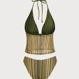 Roheline – Elegantne tankini komplekt
